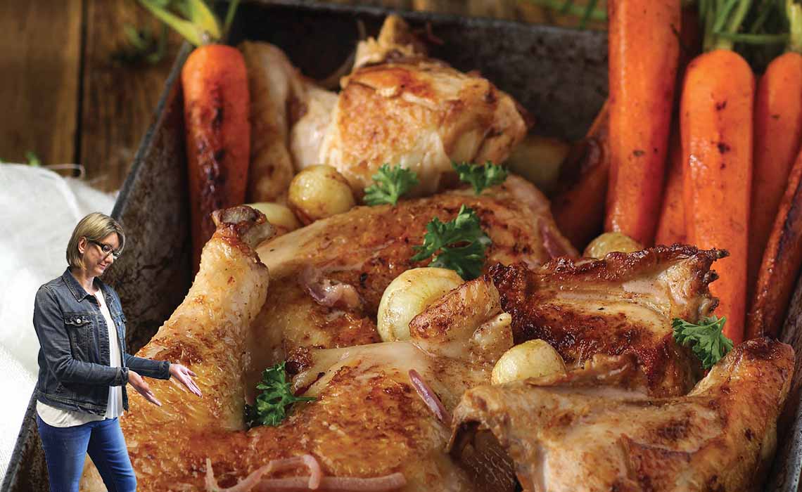 Poulet de Janzé en cocotte Les Fermes de Janzé